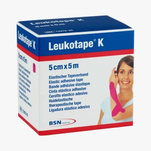 Leukotape K Elastisk kinesiotejp 5 cm rosa